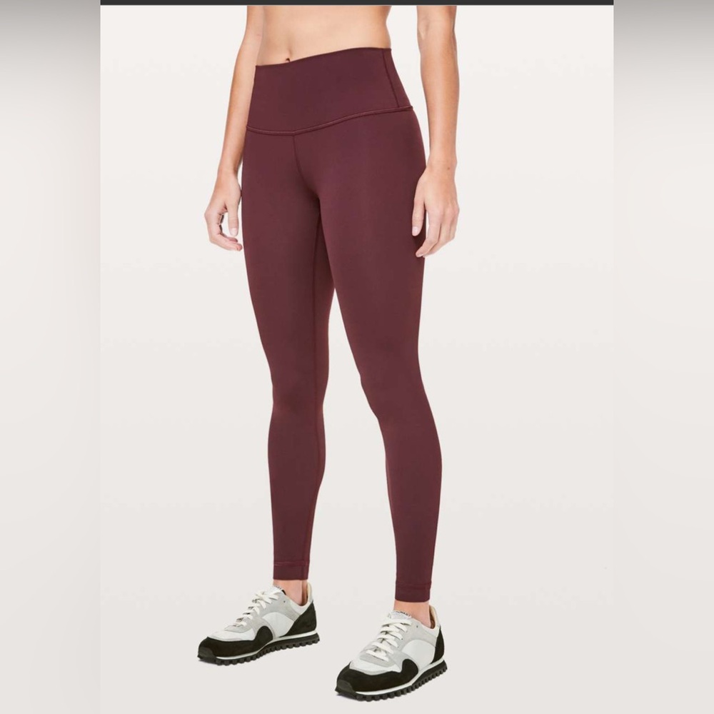 Lululemon Wunder Under High-Rise Tight Brushed 28" Dark Adobe size 4